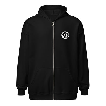 OMEGA ICON_Unisex heavy blend zip hoodie [Black/Brown/Green]