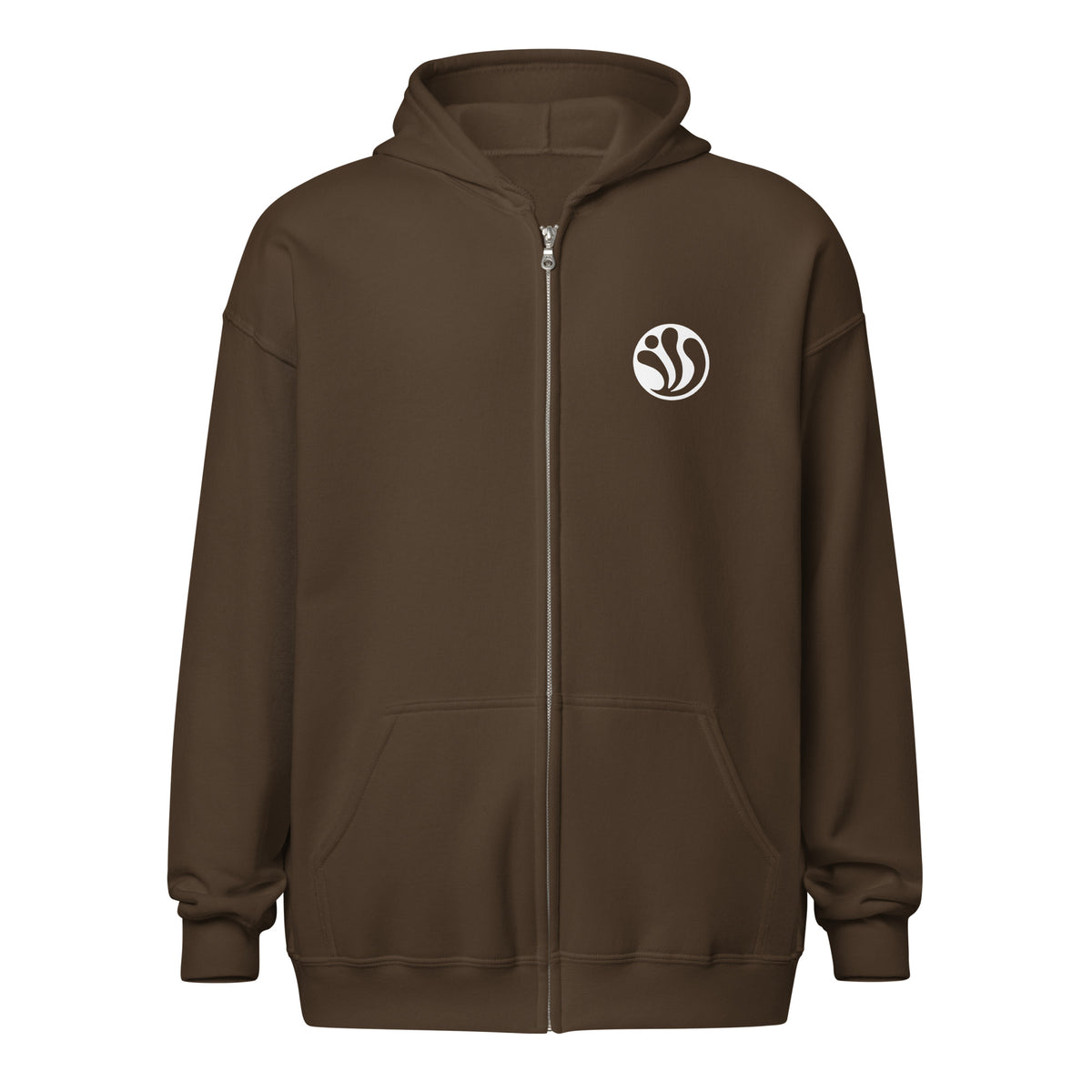 OMEGA ICON_Unisex heavy blend zip hoodie [Black/Brown/Green]