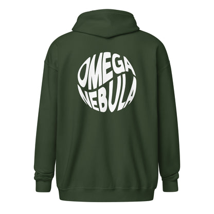 OMEGA ICON_Unisex heavy blend zip hoodie [Black/Brown/Green]