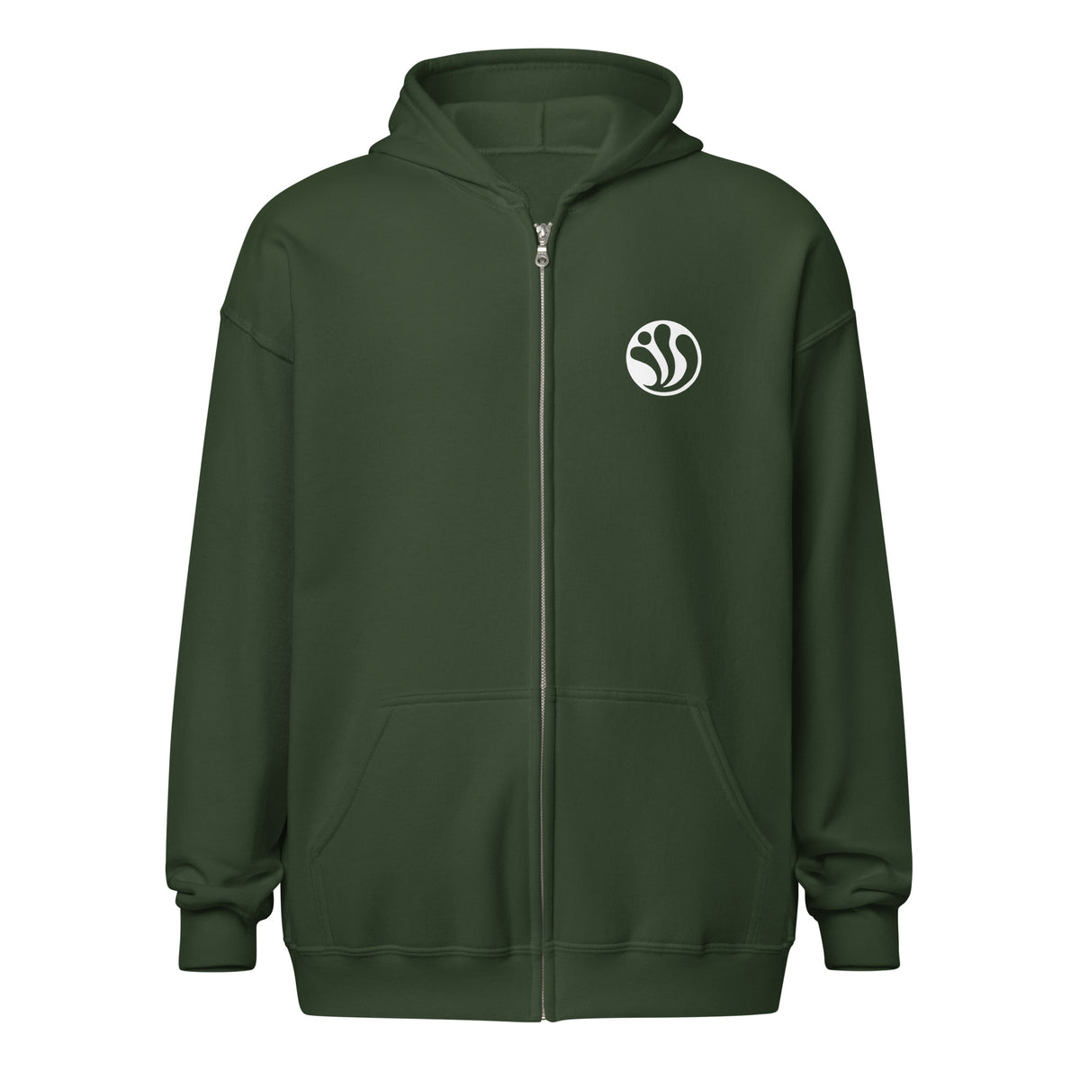 OMEGA ICON_Unisex heavy blend zip hoodie [Black/Brown/Green]